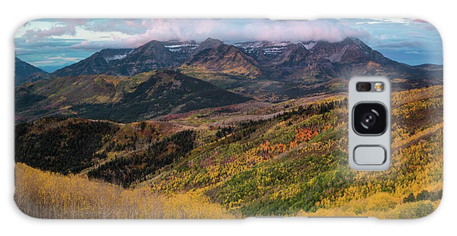 Mount Timpanogos Galaxy Case featuring the photograph Sunrise View of Mount Timpanogos by James Udall