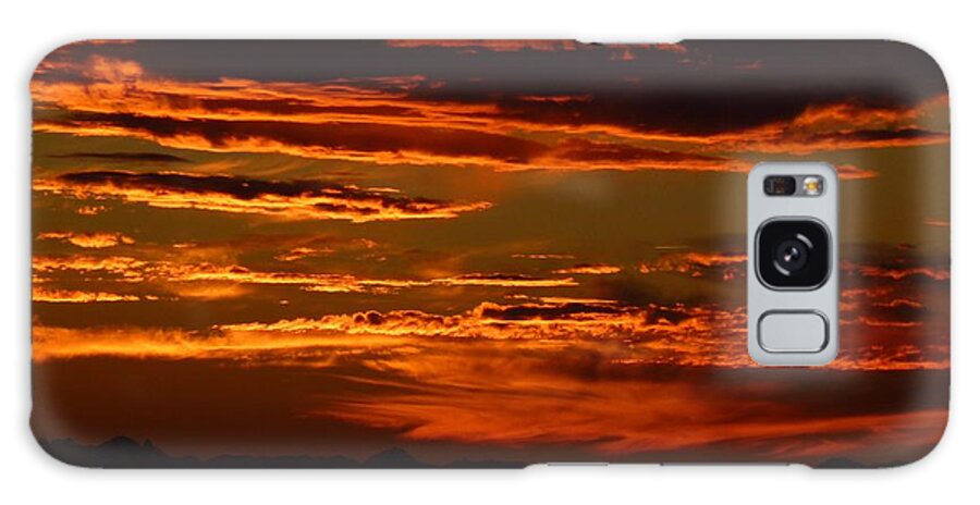Absence Galaxy Case featuring the photograph Sunset 5 by Jean Bernard Roussilhe