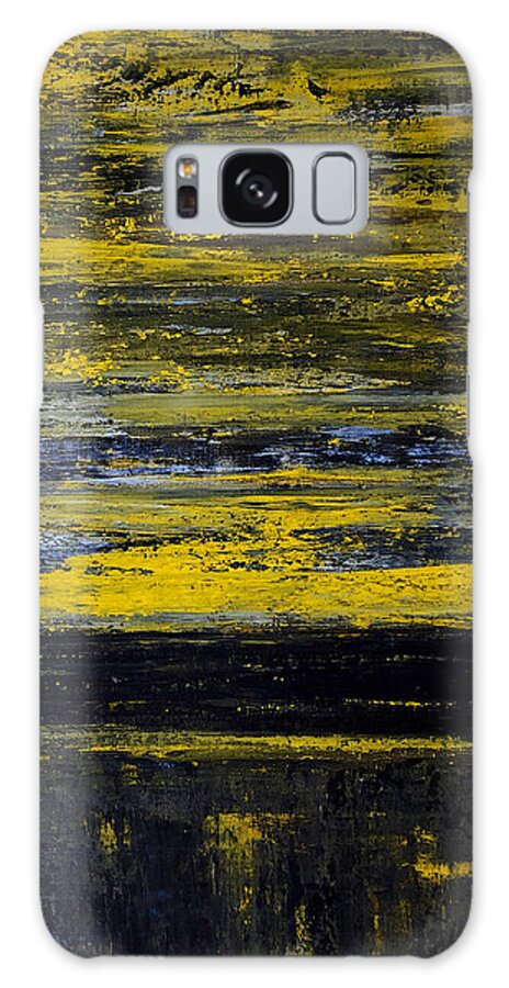 Abstract Galaxy S8 Case featuring the painting Sunset Abstract by Dick Bourgault