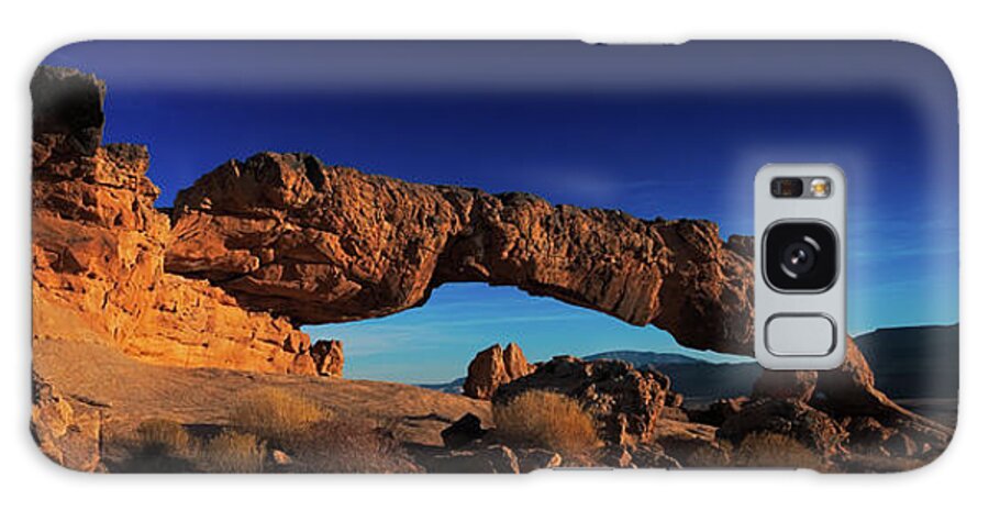 50s Galaxy Case featuring the photograph Sunset Arch Pano by Edgars Erglis