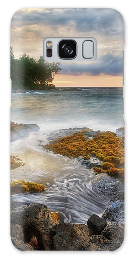 Hawaii Galaxy Case featuring the photograph Sunset at Lyman's by Christopher Johnson