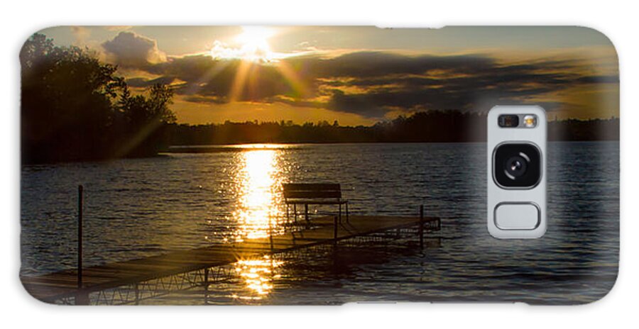 Bonnie Follett Galaxy Case featuring the photograph Sunset at the Lake by Bonnie Follett