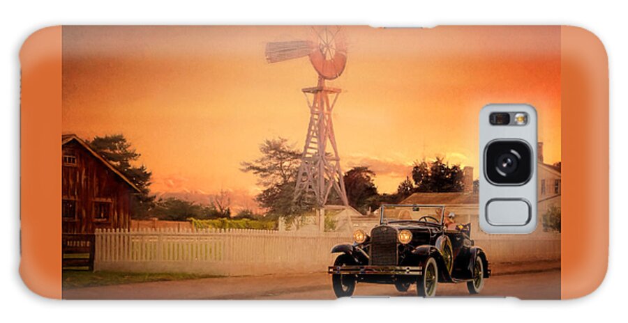 Car Galaxy Case featuring the photograph Sunset Cruise by Susan Rissi Tregoning