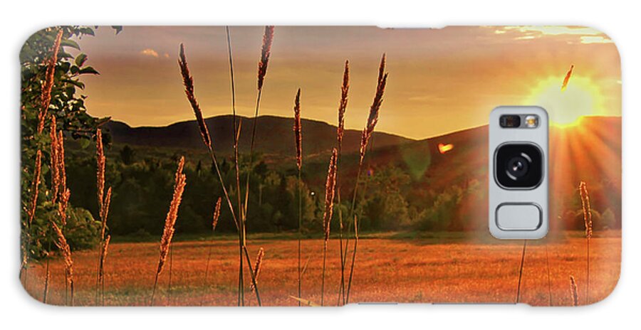 Sunset Galaxy Case featuring the photograph Sunset Field #1 by Doolittle Photography and Art