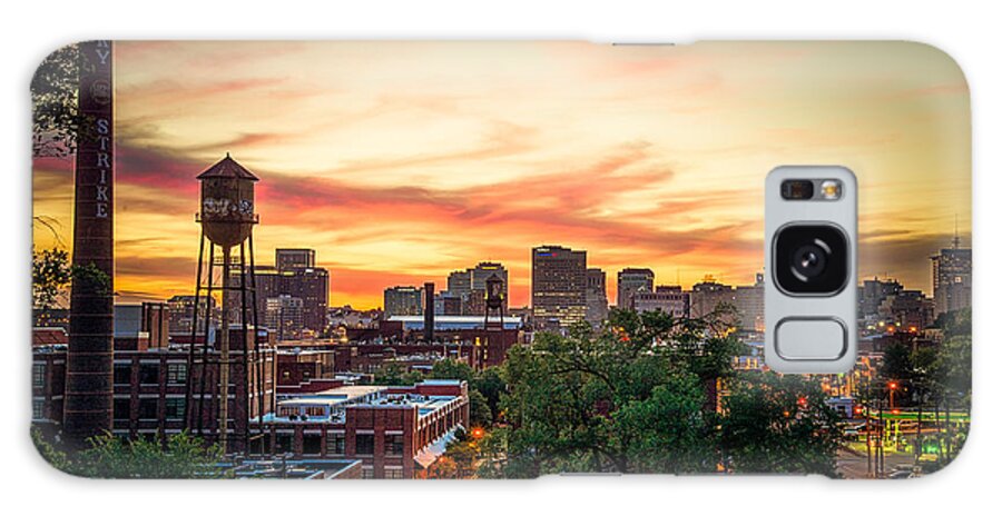 Lucky Strike Galaxy Case featuring the photograph Sunset from the Hill by Stacy Abbott