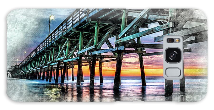Sunset Galaxy Case featuring the digital art Sunset in Cherry Grove by David Smith