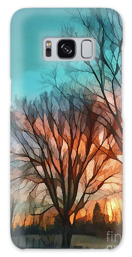 Sunset Galaxy S8 Case featuring the photograph Sunset In The Country by Kerri Farley