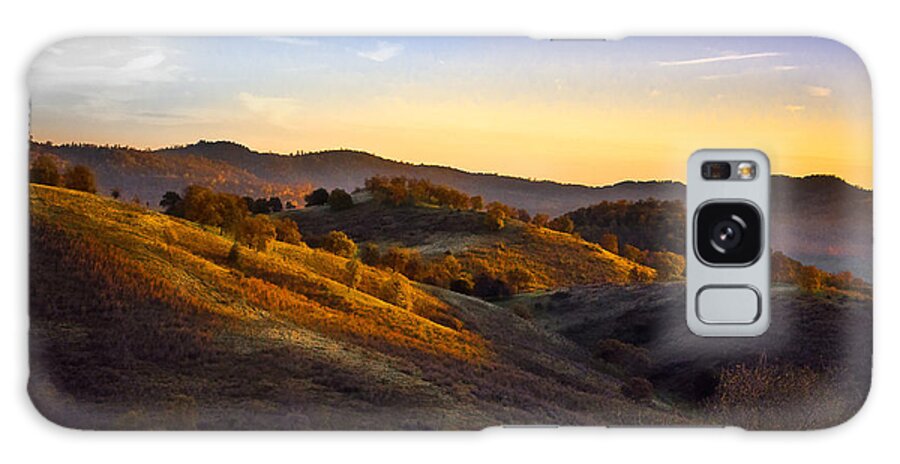 Landscape Galaxy Case featuring the photograph Sunset In The Sierra Nevada Foothills by Susan Eileen Evans