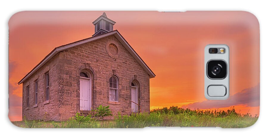 Lower Fox Creek School Galaxy Case featuring the photograph Sunset of 1882 by Darren White