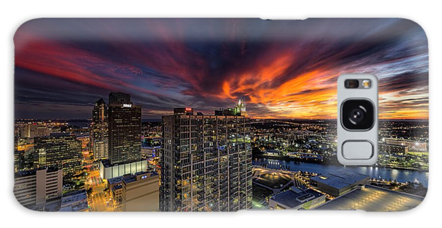 Sunset Galaxy Case featuring the photograph Sunset Over Downtown Tampa by Jason Ludwig Photography