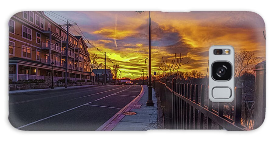 Sunset On Eliot St Milton Ma Galaxy S8 Case featuring the photograph Sunset on Eliot St Milton MA by Brian MacLean