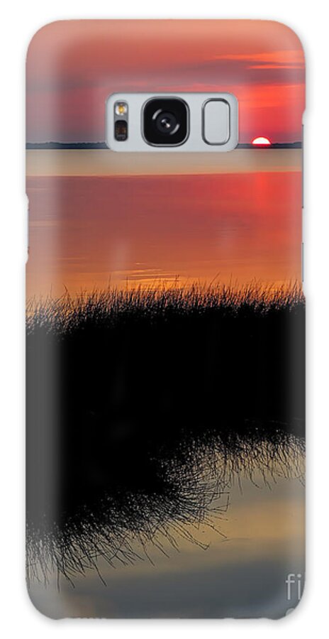 Sunset Galaxy Case featuring the photograph Sunset Outer Banks OBX by Jeff Breiman