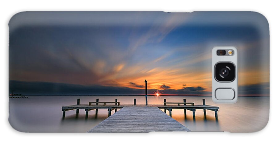 Sunset Galaxy Case featuring the photograph Sunset over Barnegat Bay by Rick Berk