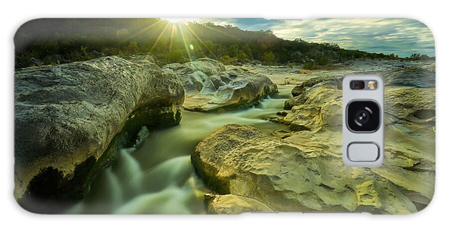 Sunset Galaxy Case featuring the photograph Sunset Over The Cascade by Jonathan Davison