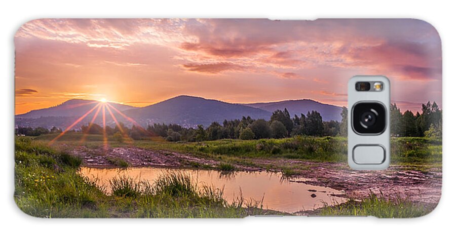 Beskids Galaxy Case featuring the photograph Sunrise over the Little Beskids by Dmytro Korol