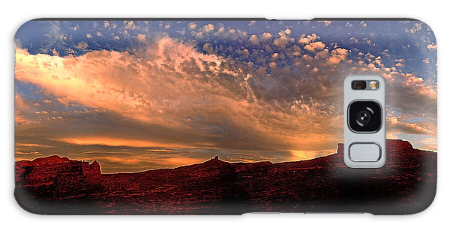 Moab Galaxy Case featuring the photograph Sunset Over The Moab Rim 2 by Dan Norris