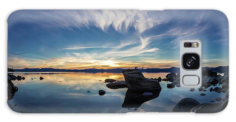 Tahoe Galaxy Case featuring the photograph Sunset reflection by Martin Gollery