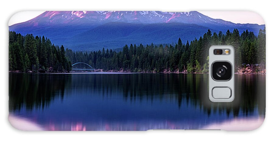 California Galaxy Case featuring the photograph Sunset Reflection on Lake Siskiyou of Mount Shasta by John Hight