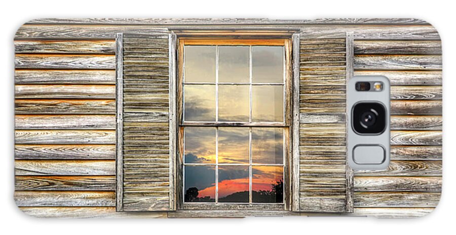 Window Galaxy Case featuring the photograph Sunset Reflection by Ryan Wyckoff