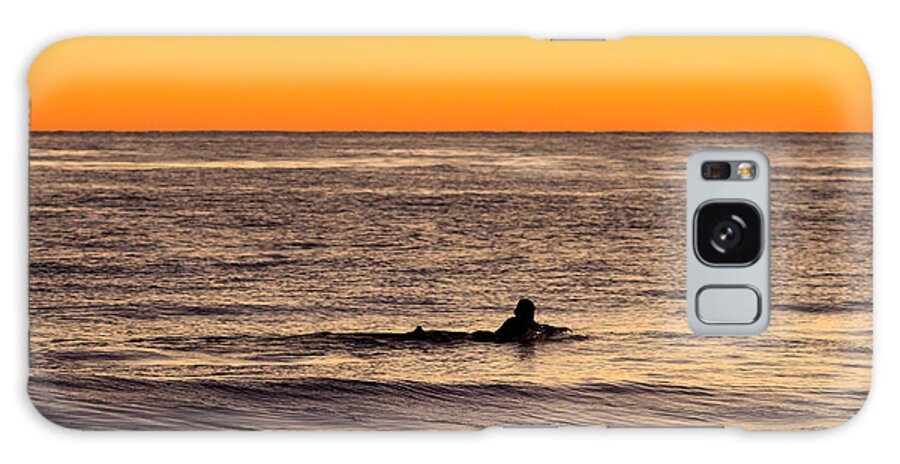 Sunset Galaxy Case featuring the photograph Sunset Surfer by Shawn Jeffries