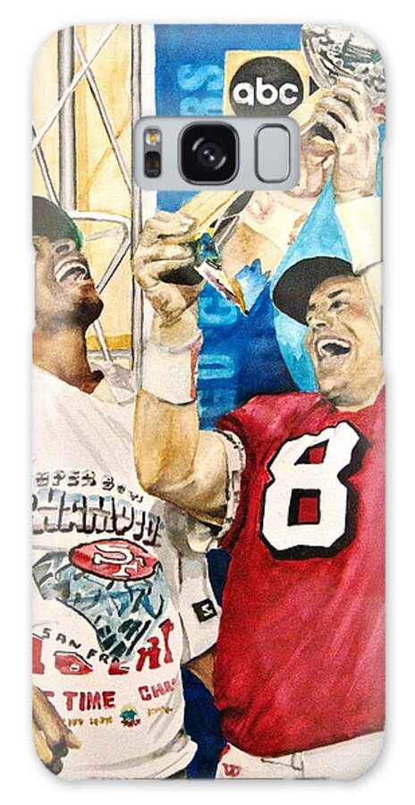 Super Bowl Galaxy Case featuring the painting Super Bowl Legends by Lance Gebhardt