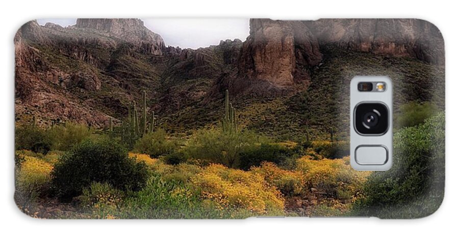 Arizona Galaxy Case featuring the photograph Superstition Gold by Hans Brakob
