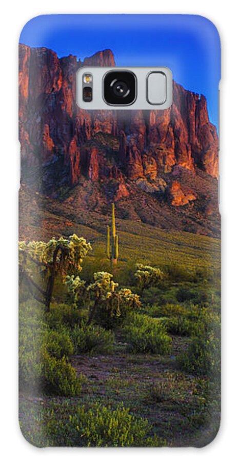 Arizona Galaxy Case featuring the photograph Superstition Mountain Sunset by Roger Passman