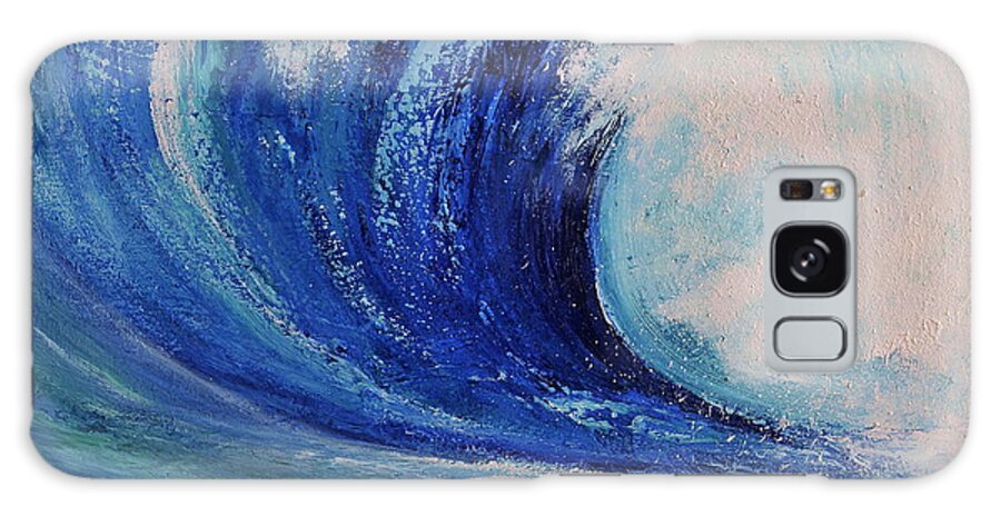 Acrylic Galaxy Case featuring the painting Surf by Teresa Wegrzyn