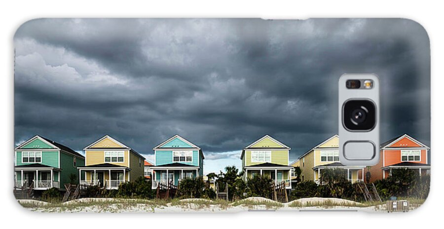 Surfside Beach Galaxy Case featuring the photograph Surfside Beach Houses by Ivo Kerssemakers