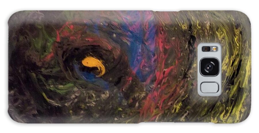 Abstract Galaxy Case featuring the mixed media Surviving the Swirl by Stephen King