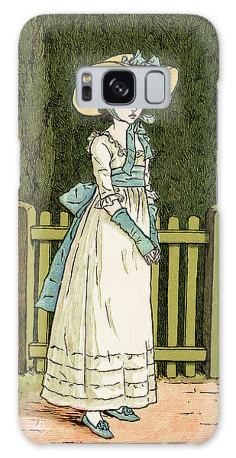 Kate Galaxy Case featuring the drawing Susan Blue by Kate Greenaway