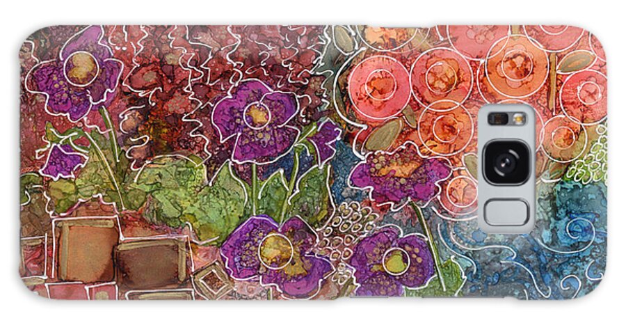 Garden Galaxy Case featuring the painting Sweet Summertime by Vicki Baun Barry