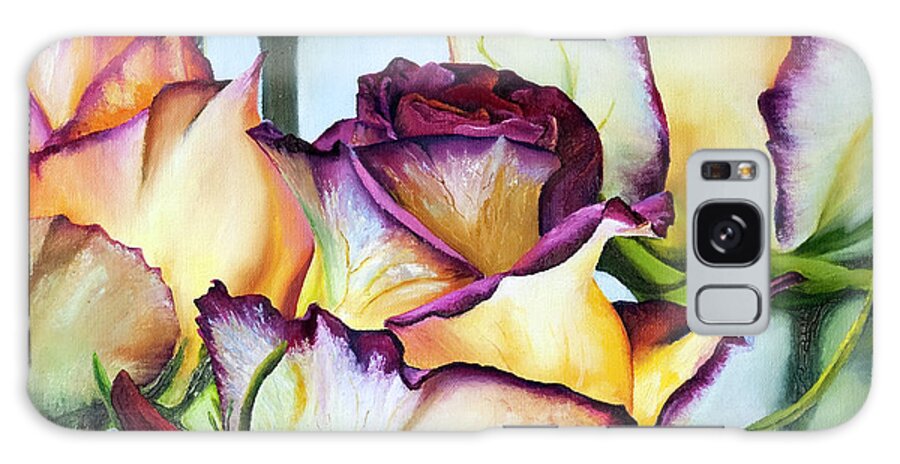 Flowers Galaxy Case featuring the painting Sweetheart Roses by Terry R MacDonald