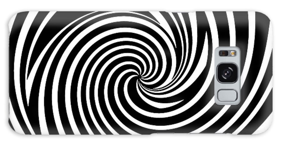 Swirl Op Art Galaxy Case featuring the painting Swirl Op Art by Two Hivelys