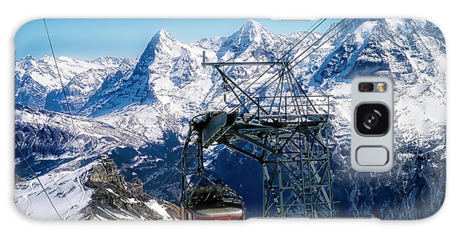 Switzerland Galaxy Case featuring the photograph Switzerland Alps Schilthorn Bahn Cable Car by Tom Jelen