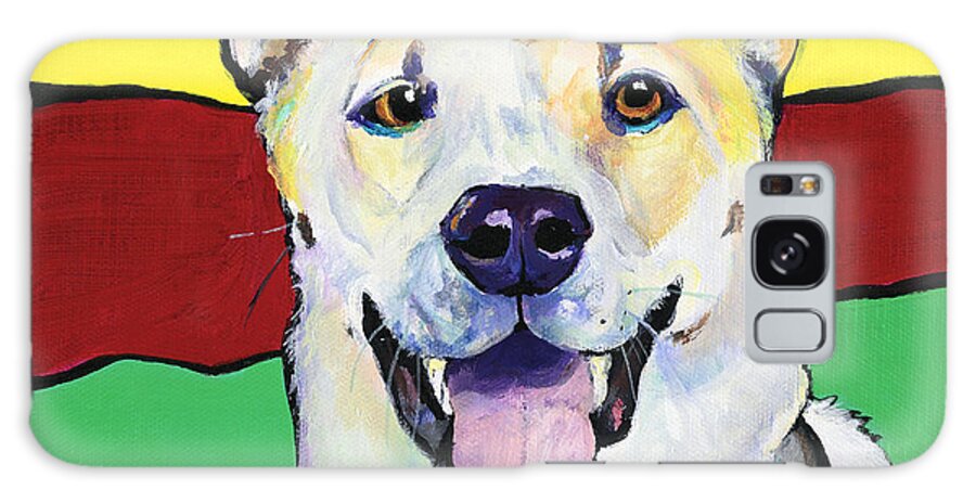 Animal Portraits Galaxy Case featuring the painting Sydney by Pat Saunders-White