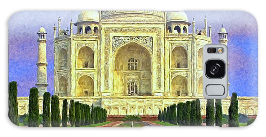 Taj Mahal Galaxy Case featuring the painting Taj Mahal Morning by Dominic Piperata