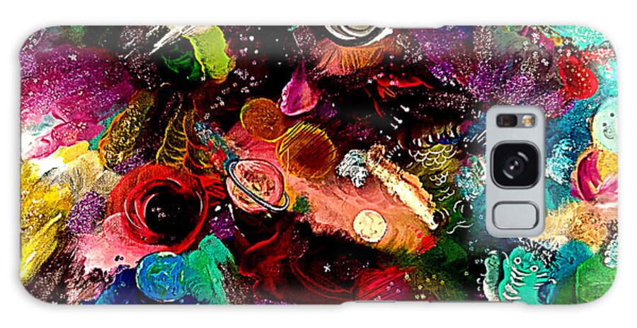 Metaphysical Galaxy Case featuring the painting Take Me Back To The Stars by Tracy McDurmon