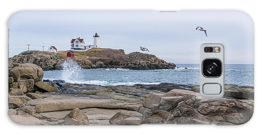 Tale Of Two Lighthouses Galaxy Case featuring the photograph Tale of Two Lighthouse by Patrick Fennell