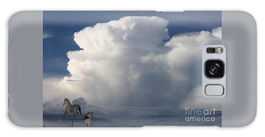 Storm Clouds Galaxy Case featuring the photograph Tall Storm Clouds by Sheri Simmons