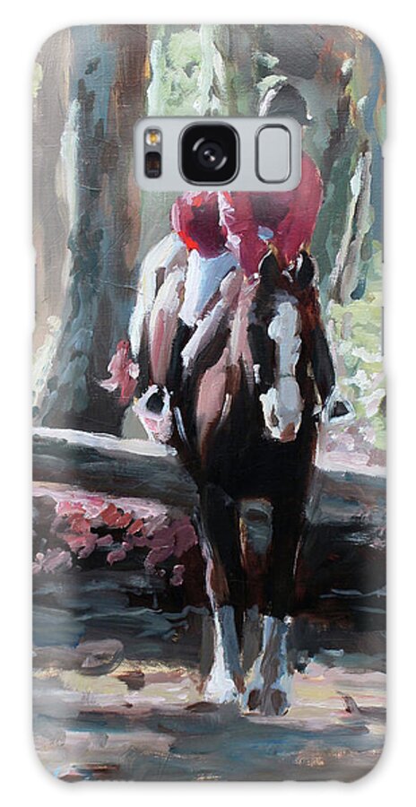 Horse Galaxy Case featuring the painting Tally Ho by Susan Bradbury