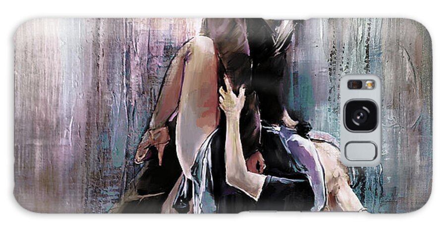 Dance Galaxy Case featuring the painting Tango Couple 05 by Gull G