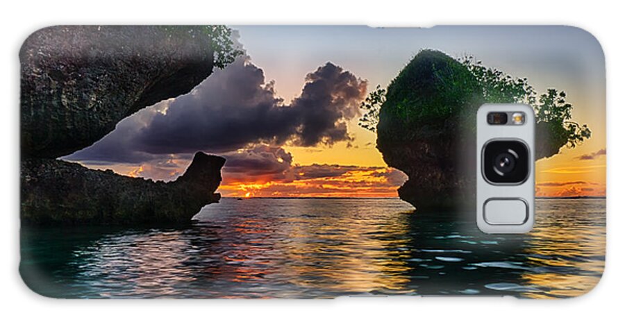 Pristine Galaxy Case featuring the photograph Tanguisson at Sunset by Amanda Jones