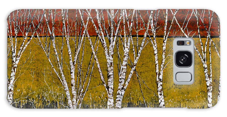Birches Galaxy Case featuring the painting Tante Betulle by Guido Borelli