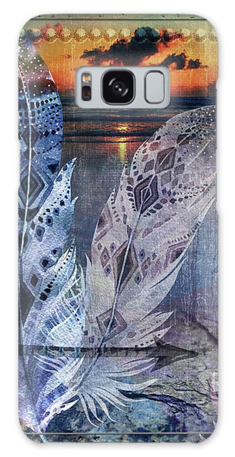 Native American Galaxy S8 Case featuring the digital art Tapestry by Linda Carruth