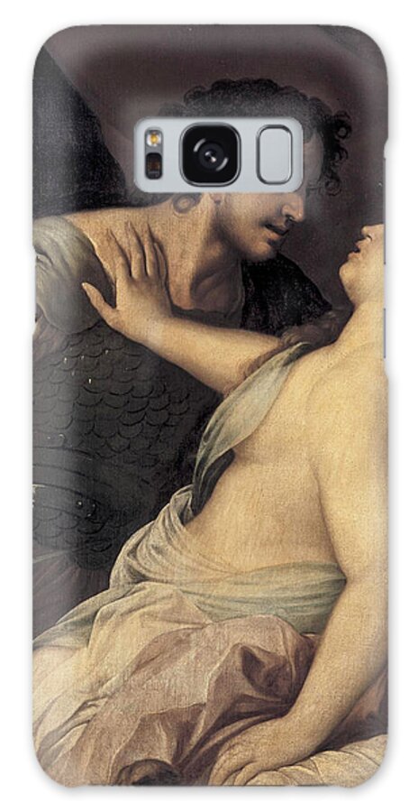Luca Giordano Galaxy Case featuring the painting Tarquin And Lucretia by Luca Giordano