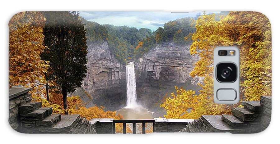 Taughannock Galaxy Case featuring the photograph Taughannock in Autumn by Jessica Jenney