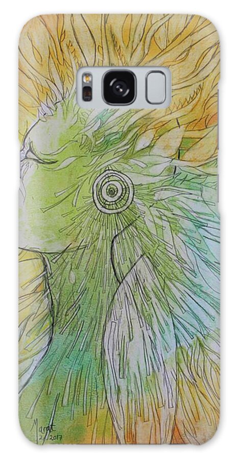Northernlights Galaxy Case featuring the drawing Te-Fiti by Marat Essex