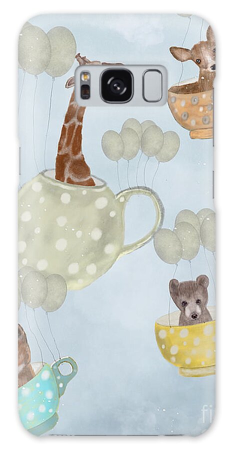 Animals Galaxy Case featuring the painting Tea Party by Bri Buckley