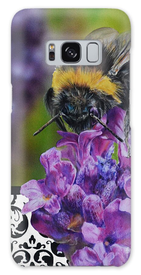 Bee Galaxy Case featuring the painting Tea Time by Lachri
